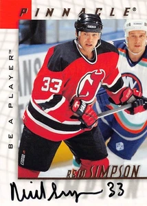 1997-98 Be A Player Autographs #47 Reid Simpson - Picture 1 of 2