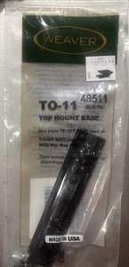 Weaver .22 Tip Off Adapter Base TO-11, Ruger 96/22, 48511, schwarz, glänzend - Bild 1 von 3