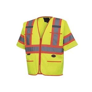 Pioneer Hi Vis Sleeved Safety Vest For Men & Women - Class 3 - Reflective Tap... - Picture 1 of 8