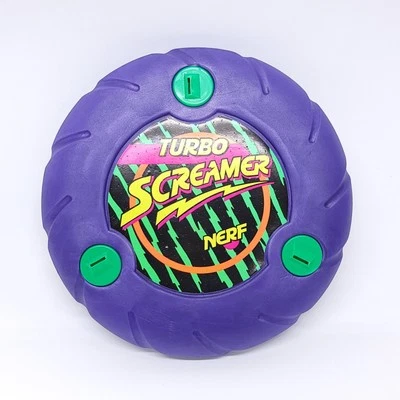 Vintage NERF Purple TURBO SCREAMER Flying Disk Foam Frisbee Kenner 1991 - Image 1 of 4