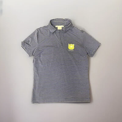 Nike Dri-Fit Golf Short Sleeve Polo Shirt Women’s Size Med Purple Yellow Stripe - Image 1 of 4