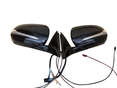 2Pcs Blind spot W213 Side Door Mirror Set for Mercedes Benz E Class E300 E350 - Image 1 of 4