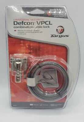 Targus Universal Security Defcon VPCL Combination Cable Lock - New - Image 1 of 2