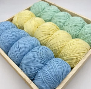 15 Ball Bundle Double Knitting Crochet Yarn Wool - 15 x 50g Balls - Pastels 02 - Picture 1 of 12