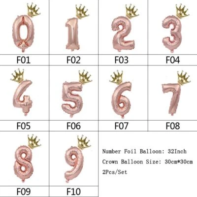 Palloncino Compleanno Baby Shower Dinosaur / Sirena / Corona / Fiocco Di Neve - Immagine 1 di 4