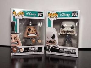 ¡FUNKO POP! Películas JACK SKELINGTON #808 Mayor #807 PESADILLA ANTES DE NAVIDAD - Imagen 1 de 16