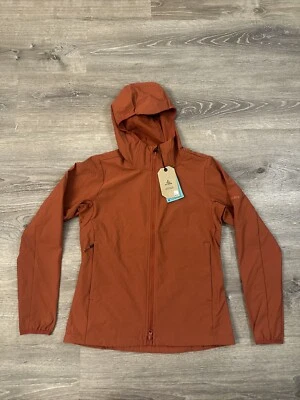 prAna Halle AT Jacket Women XS Rust Performance Hooded Full Zip NWOT $150 - Image 1 of 4
