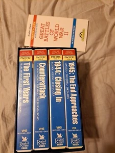 Great Battles of World War II 2 : Victory In The Pacific 4-VHS Box Set 1987 VG - Picture 1 of 7