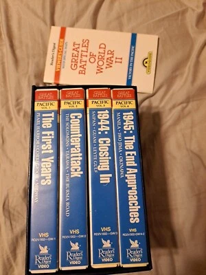 Great Battles of World War II 2 : Victory In The Pacific 4-VHS Box Set 1987 VG - Image 1 of 4