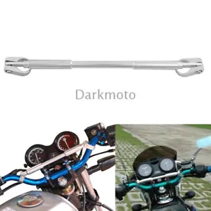 22mm 7/8" Handlebar Cross Chrome Bar Steering Wheel Strength Aluminum Lever - Picture 1 of 11