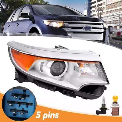 For Ford Edge 2011 2012 2013 2014 Headlight Right Side Halogen Projector 5 Pins - Image 1 of 4