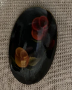 Vintage artist hand Painted  flower brooch(E) - Picture 1 of 6