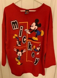 VTG Mickey Unlimited Mickey Mouse Graphic Long Sleeve Shirt Size 1X - Picture 1 of 7