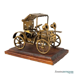 Escultura de coche arte metálico español brutalista steampunk vintage - Imagen 1 de 9