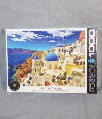 Rompecabezas OIA, SANTORINI 1000 Piezas Eurográficos Grecia Paisaje Nuevo Precintado Foto 1 de 4