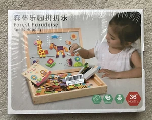Forest Paraddise Magnetic Puzzle Wooden Toddler Learning Toy-Ages 36m+  NEW - Picture 1 of 2