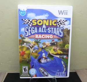 Sonic & Sega All-Stars Racing Nintendo Wii Completo con Manual Probado Disco Arañazo - Imagen 1 de 9
