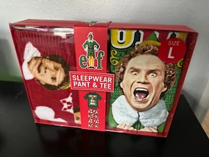 Buddy the Elf Pajama Pant and T Shirt Tee Set Large Brand New Sleepwear Gift - Picture 1 of 6