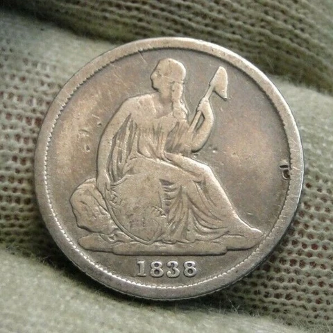 1838 O Seated Liberty Dime Cover