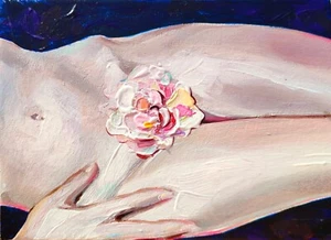 Original Acrylic Painting Erotic Art Feminine Wall Art - Picture 1 of 3