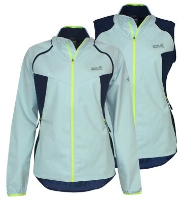 Jack Wolfskin Tandem winddichte Damen Fahrrad Softshell Jacke/-Weste M ; L NEU