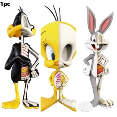 MIGHTY JAXX XXRAY Jason Freeny Looney Tunes H10CM Art Figure Model toy 1 pcs  - Image 1 of 4