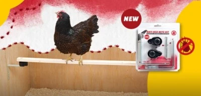 Milbensperre für Hühnerstange, Milbenschutz, Milbenfalle, gegen rote Vogelmilben - Bild 1 von 4