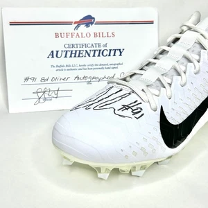 Buffalo Bills Ed Oliver #91 Autographed Nike Cleat- certificate of authenticity - Picture 1 of 3