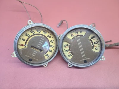 Pontiac Master Deluxe 1936 velocímetro medidor agua combustible gasóleo Hot Rod personalizado Foto 1 de 4