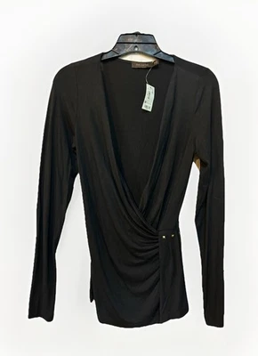 The Limited Faux Wrap Top Black Studded Side Detail Women’s XS NWT - Image 1 of 4