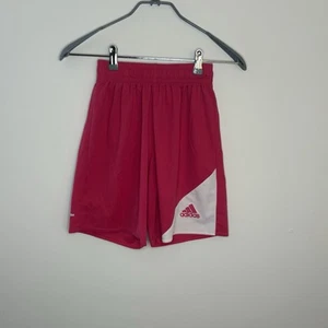 Adidas Climalite Girls Youth Large Pink Shorts Athletic Gym Soccer R3 - Picture 1 of 8