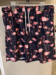 FOREVER 21 HERREN FLAMINGO KORDELZUG GEFÜTTERT BADE BOARD SHORTS GRÖSSE XL - Bild 1 von 6