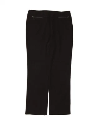 Pantalones informales rectos ICEBERG para mujer IT 44 medianos W32 L28 lana negra DU45 Foto 1 de 3