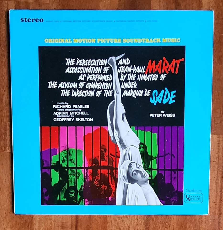 Persecution Assassination of Jean-Paul Marat LP (1967) Marquis de Sade - Image 1 of 4