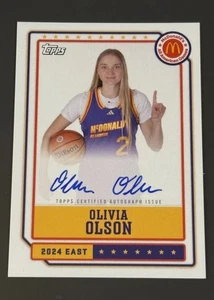 2024 Topps Chrome McDonald's Basketball All-American #EA-OO Olivia Olson Autogramm - Bild 1 von 2