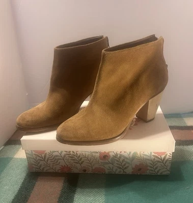 Botines de gamuza Rachel Comey 7,5 camel/bronceado al tobillo boho chic Foto 1 de 4