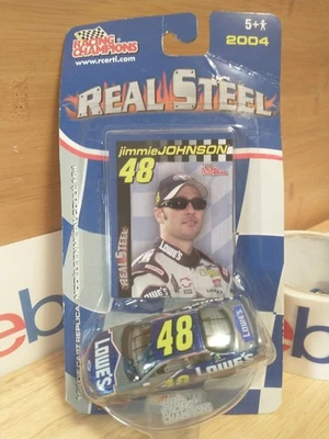 Racing Champion REAL STEEL NASCAR 1/64 diecast #48 Lowe's Jimmie Johnson 2004 - Image 1 of 4