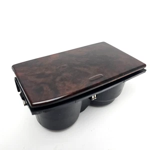 1998-2002 Honda ACCORD Center Console CUP HOLDER WOODGRAIN Trim OEM - Picture 1 of 6