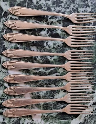 8 Alte Jugenstil Gabeln - Bild 1 von 4