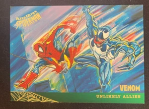 VENOM 1995 Fleer Ultra Spider-Man Gold Foil Signature Series #134 NM - Picture 1 of 2