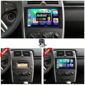 Carplay 9'' Android13 GPS Autoradio Für Mercedes Benz A/B Klasse W169 W906 2+64G - Bild 1 von 14