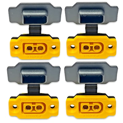 4x Goldstecker XT60BE-F Einbaustecker mit Gummikappe Buchse Female XT60 Lipo RC - Bild 1 von 4