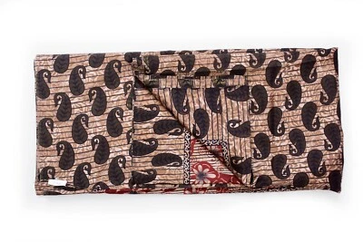 Vintage Beige Saree Pure Silk Printed Zari Border Indian Fabric Sari Dressmaking - Image 1 of 3