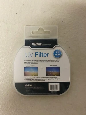 Vivitar UV (Ultra Violet) Multi-Purpose Glass Filter, 72mm #VIV-UV-72 - Image 1 of 2