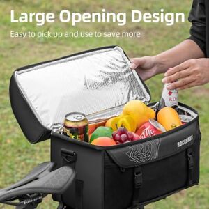 ROCKBROS Bike Saddle Bag Shelf Meal Bag Camping Outdoor Shoulder Bag Waterproof