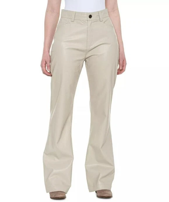 Alp-N-Rock ANR Leather Pants Womens Size XL Xtra Large Claren Silvergrey