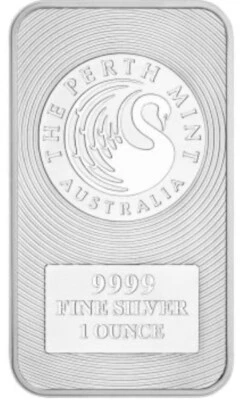 Silberbarren, Perth Mint, 1 Oz, 999,9 aus Tube, In Münzhülle - Bild 1 von 2