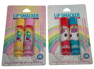 Lip Smacker Best Flavor forever Lip Balm Lot Of 2 Pack (Total 4 Pcs ) CARDED - Picture 1 of 2
