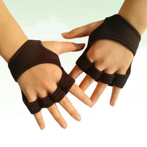 Hombres Guante de Gimnasio Guantes Sin Dedos Guantes de Levantamiento de Pesas Medio Dedo Guante - Imagen 1 de 12