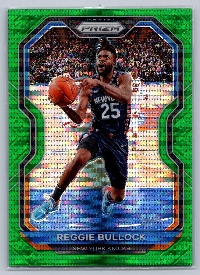 2020 Panini Prizm #90 Reggie Bullock 21/25 Green Pulsar Prizms NrMt-Mint - Image 1 of 2